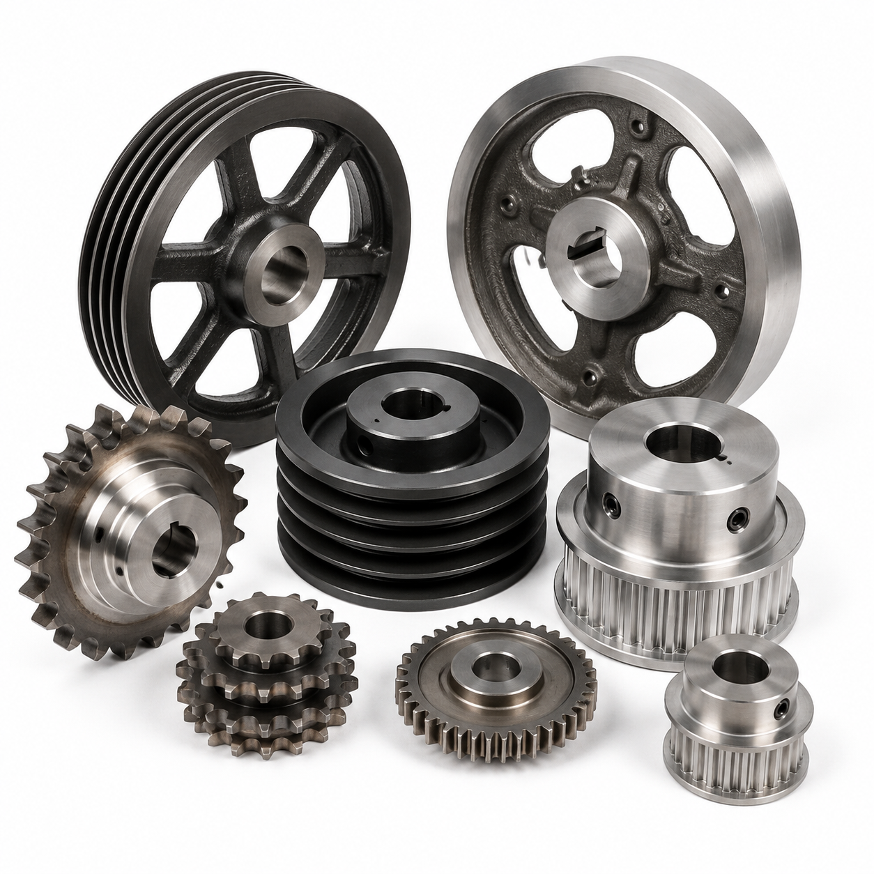 Sprockets, Pulleys and Flywheels